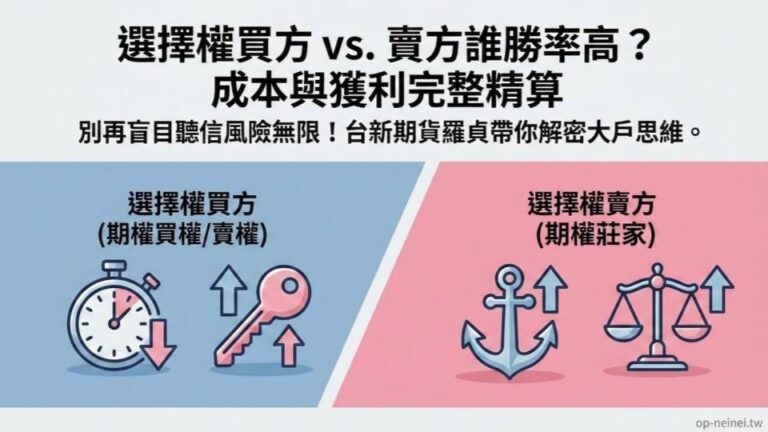 選擇權買方 vs. 賣方誰勝率高？一分鐘看懂權利金與賣方保證金計算