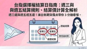 台指選擇權結算日是哪天？週三與週五結算規則與最終結算價計算方式詳解