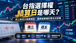 台指選擇權結算日是哪天？週三與週五結算規則與最終結算價計算方式詳解